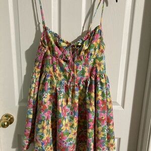 Floral Spaghetti Strap Dress